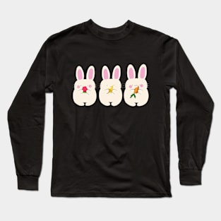 Bunnies, fruits and carrot Long Sleeve T-Shirt